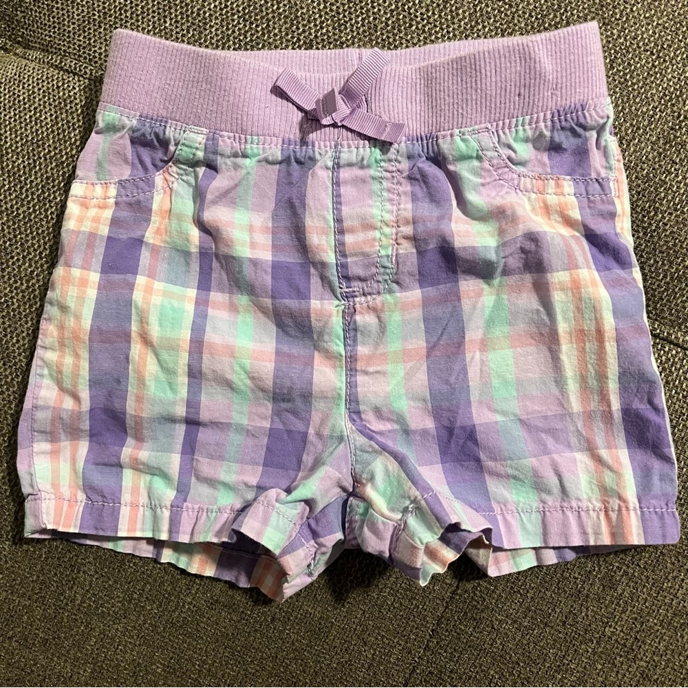 2015 Jumping Beans Pastel Plaid Shorts (24m)